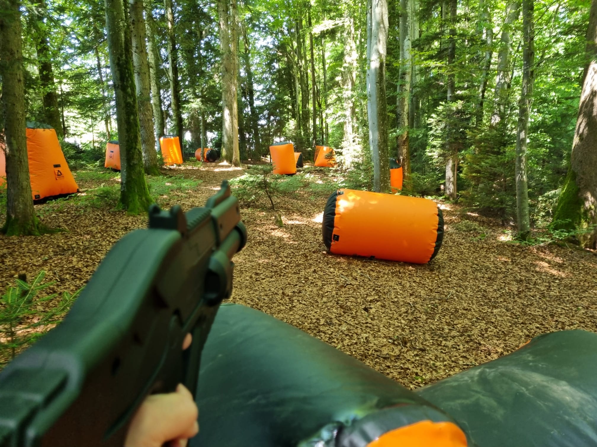 Partie de laser outdoor
